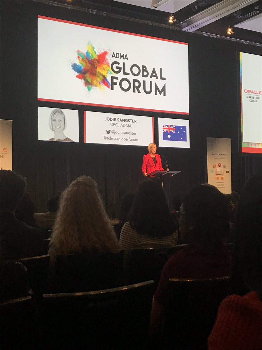socialstatusio's tweet image. "We are no longer marketers, we are customer engagement experts" - ADMA CEO, Jodie Sangster @adma #admaforum @jodiesangster