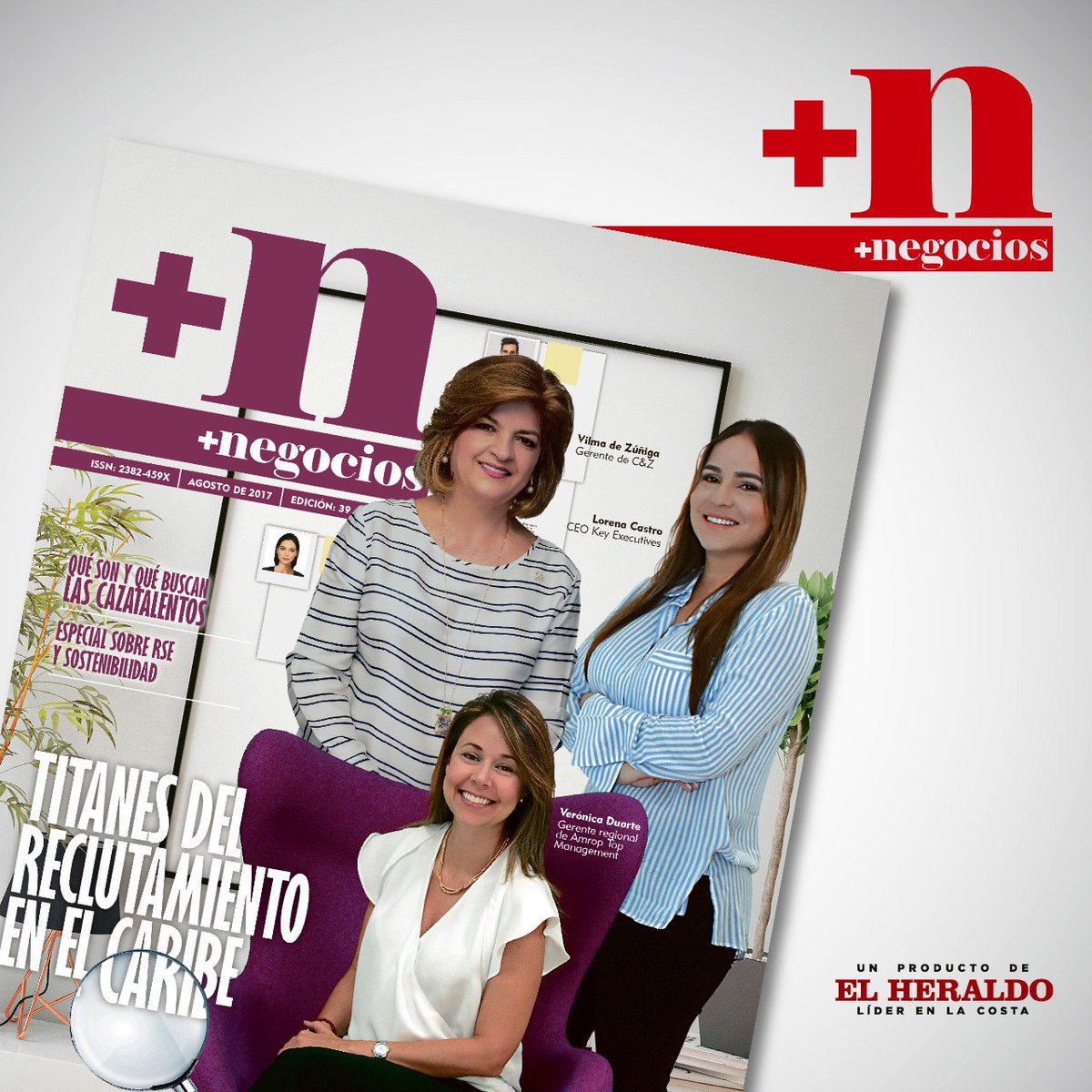 masnegocioseh's tweet image. ¿Ya sabes quiénes son los ‘Titanes del reclutamiento en el Caribe’? Conócelos en la edición 39. Hoy en circulación. @elheraldoco