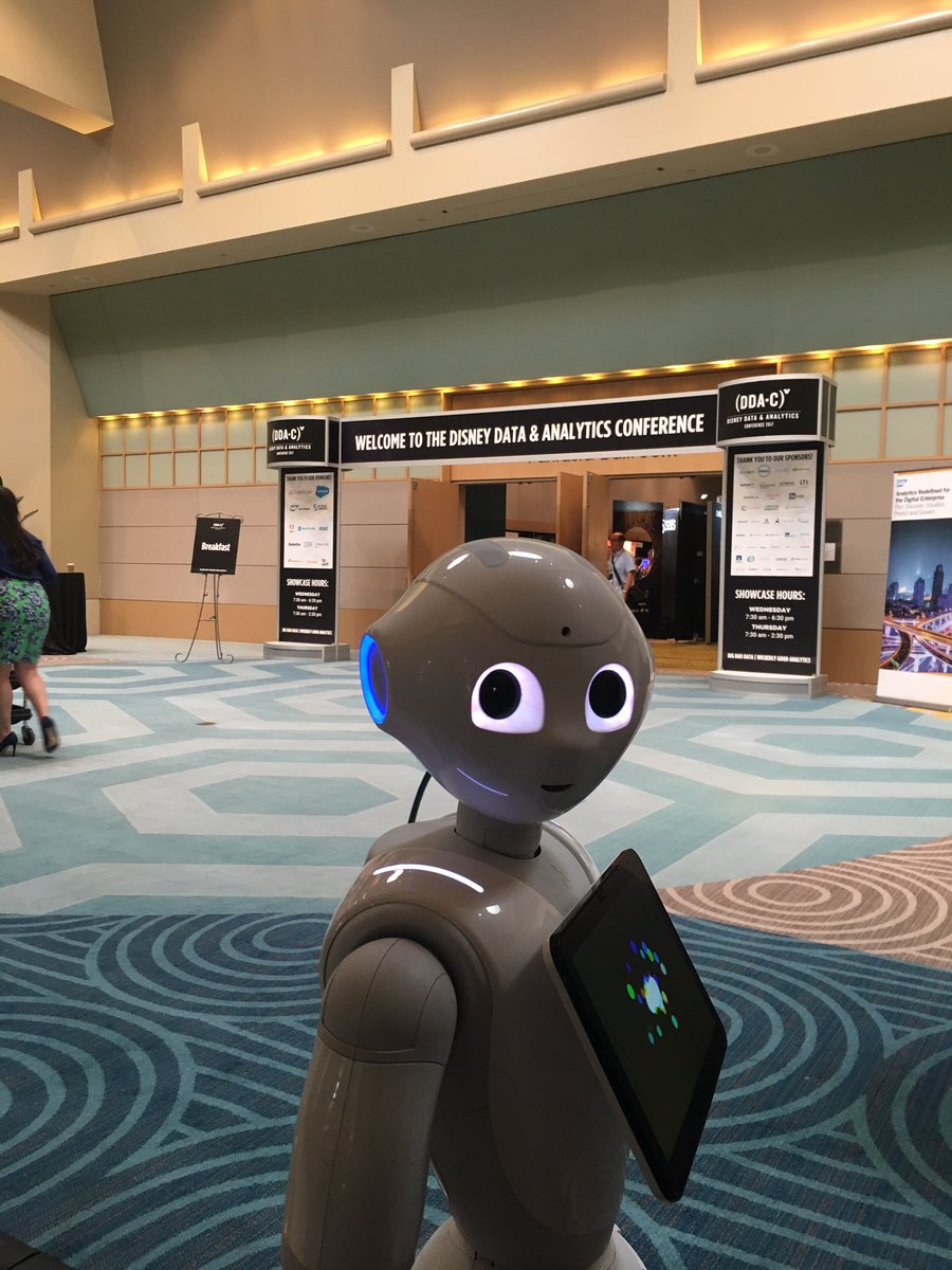 dhigh_sap's tweet photo. Excited to be hanging with Pepper at #ddac2017 to show how @SAP solutions transform the norm so you can reimagine your business #SAPtour17 https://t.co/ERwgJLk01z
