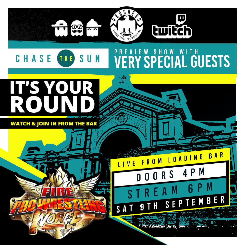 ThisIs_Progress's tweet photo. On 9th September, it's YOUR ROUND. Join a host of special guests to preview #ChaseTheSun LIVE from @drinkrelaxplay. Tickets available soon https://t.co/rK99XglkpX