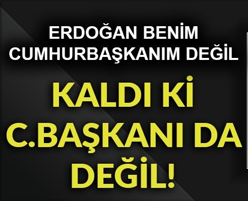 Kılıçdaroğlu; 'Erdoğan benim Cumhurbaşkanım değil, zaten Cumhurbaşkanı da değil!' 

m.abcgazetesi.com/erdogan-benim-…