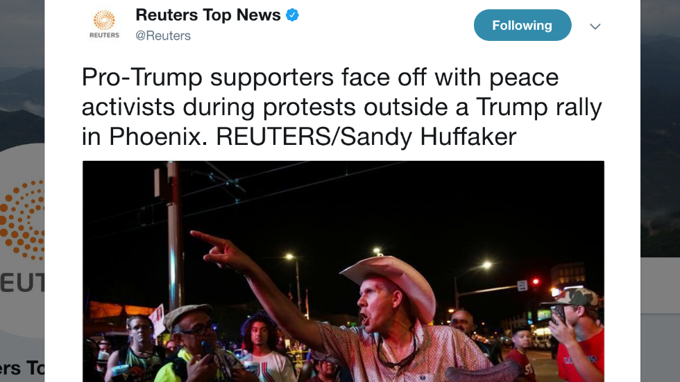 Reuters Call AntiFa ‘Peace Activists’