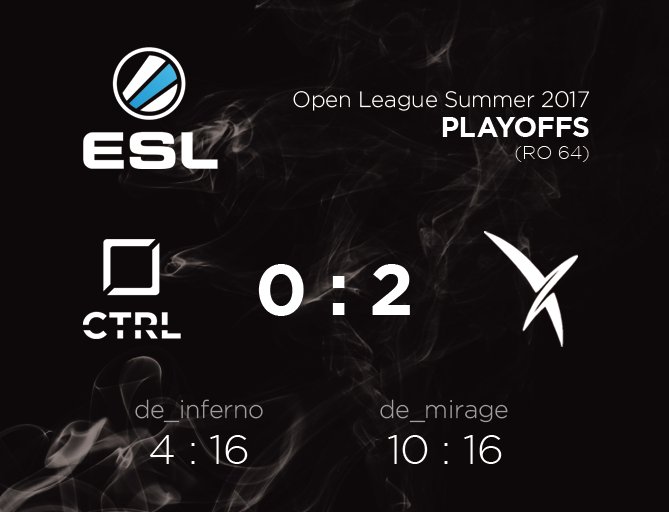 This is the end of the road for us in the <a href="/ESLCS/">ESL Counter-Strike</a> Open Playoffs: After fighting our hearts out we lost 0:2 to <a href="/KQLY_/">KQLY</a> and <a href="/Vexed_GG/">Vexed Gaming</a>. GG WP!