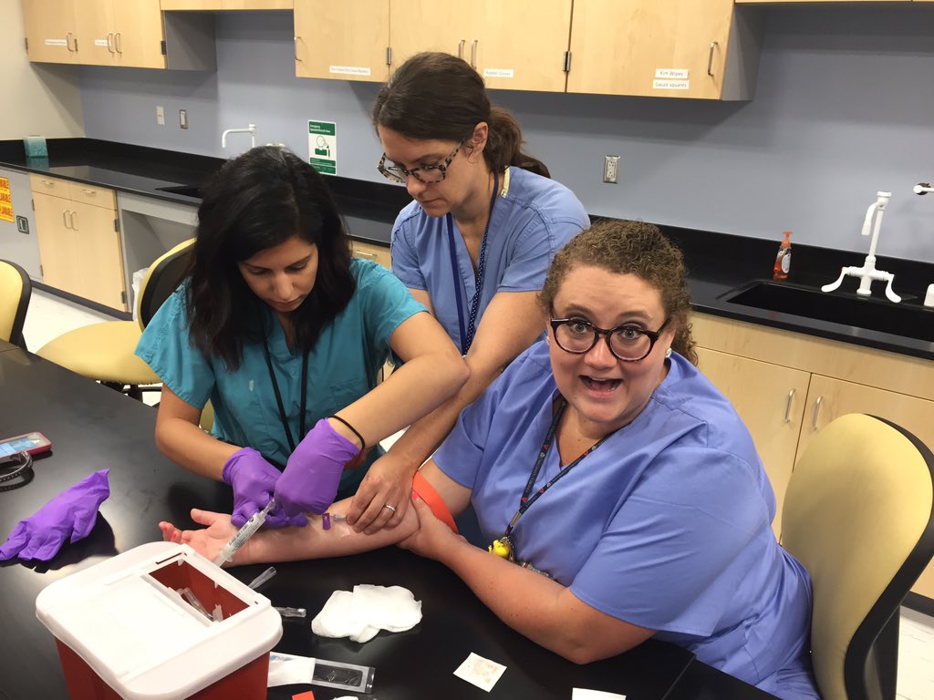 Practicing IV skills on each other! #clinicalskills #PedsICU