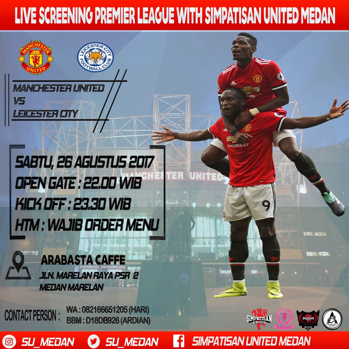 #Matchscreening #premierleague 
#Simpatisanutd #SUfamily #kotamedan #simpatisanunitedmedan #FunFutsal #kotamedan #FunFutsal #nonobarnoparty