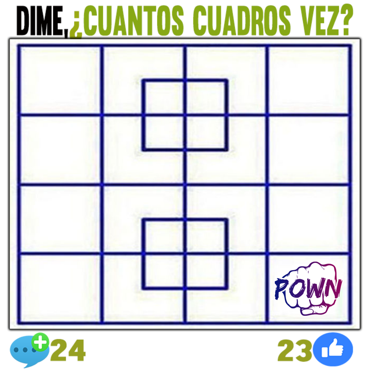 pownblog's tweet photo. .#POWNRETO Cuantos cuadrados logras ver? Comenta! https://t.co/u9NnPN2F4A