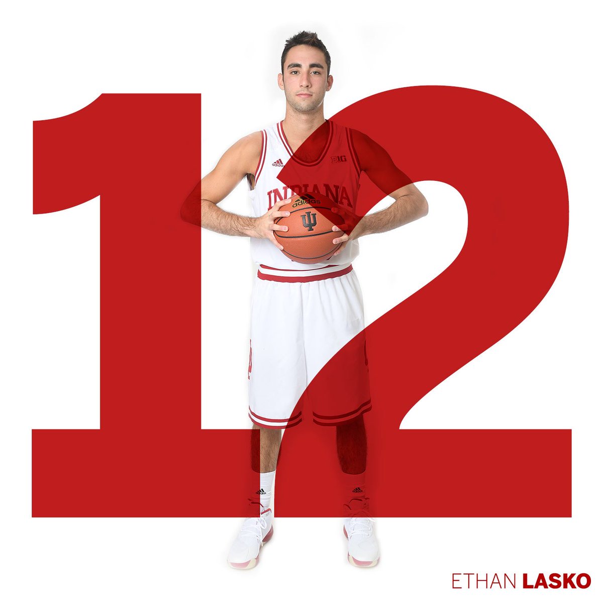 IndianaMBB's tweet photo. @RaceThompson1 At Guard, a 6'2" freshman from Hollywood, Fla. #12 @Iamjulian613 

⚪️🔴 #IUBB https://t.co/mNDCOeNi2q