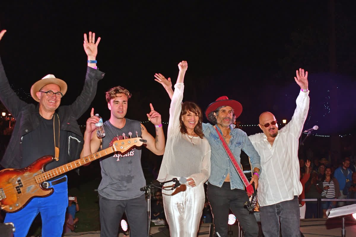 Thank you for everyone who came out to @LevittPas last Saturday to see us play. Photo courtesy of Sherry Rayn Barnett. #music