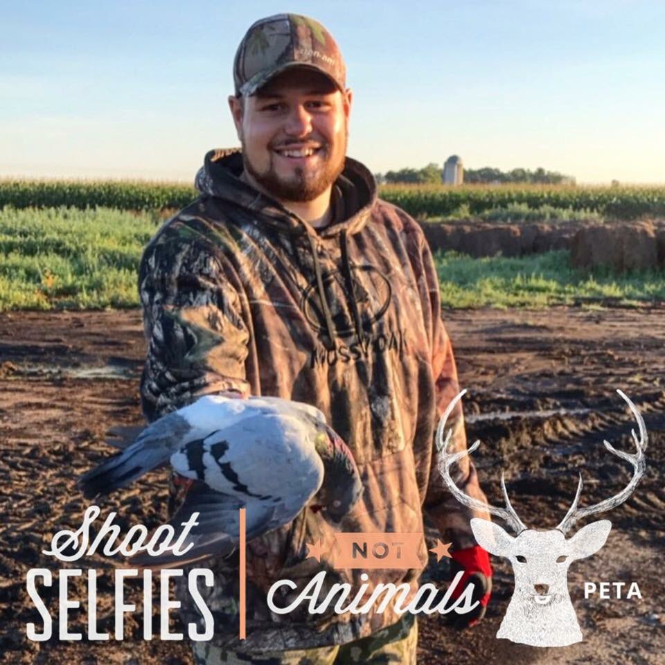 collin_cottrell's tweet photo. Hey, @peta, I'm proud to be a hunter! Pigeon... it's what's for dinner! #PeopleEatingTastyAnimals #PETA https://t.co/8JKt6YQuBQ