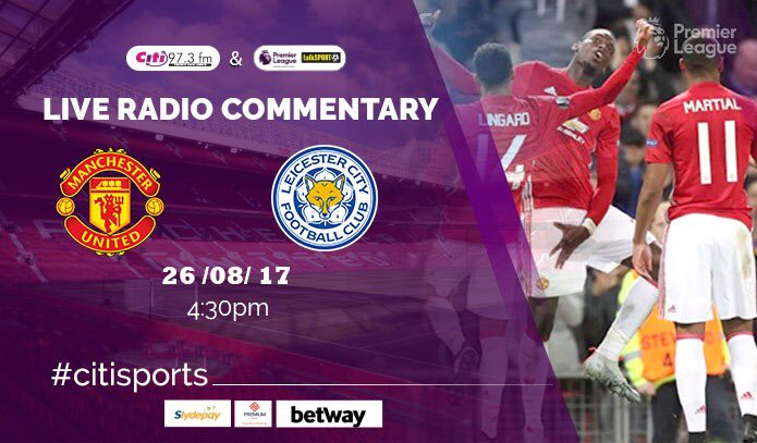nathan_quao's tweet photo. Can Man United make it three straight wins or Leicester City stop the good run? Catch it live on Saturday at 4:30pm. #CitiSports https://t.co/qoAZAy0ulN