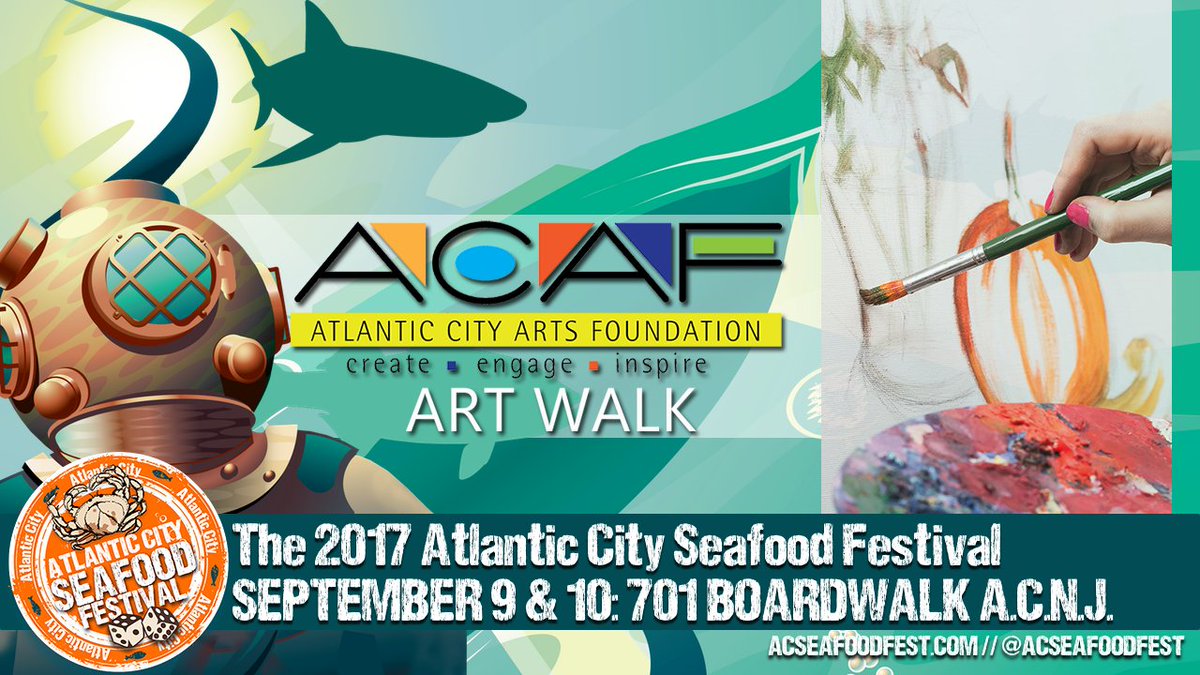 Feeling artsy?! The @ACArtsFound has created a gathering of local artists to show, sell, &amp; discuss at the 2017 #ACSeafoodFest. Check it out!