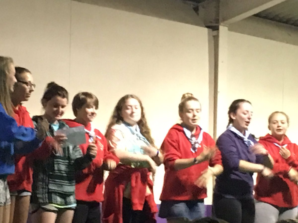 GGShropshire's tweet photo. Our Mediterranean sub-camp performing for "Stars in their Wellies". #WAVES2017 https://t.co/BY4uKbTrPl