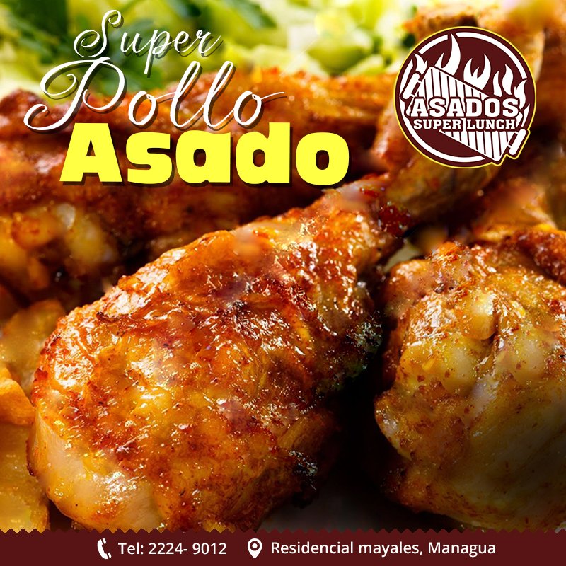 AsadosSuperLunc's tweet photo. A quien no le provoca este delicioso Asado 😍Sabor y más sabor, ven a Super Lunch y disfruta de un miércoles delicioso #superlunch #supermenu https://t.co/QhpFJcOM7x