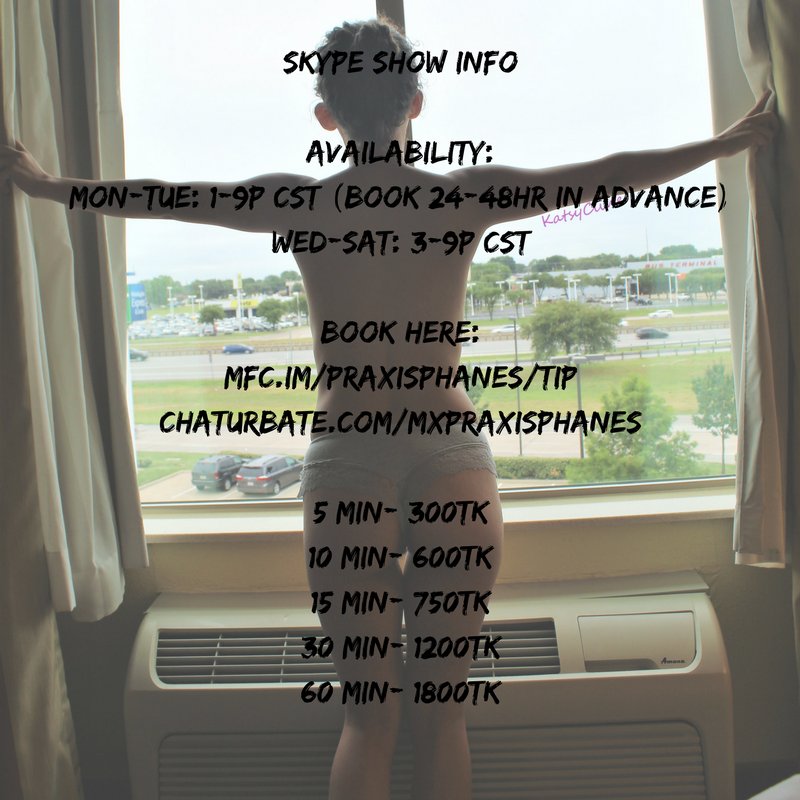 MxPraxisPhanes's tweet image. Guess who's available for #Skype shows now! It's me &amp;lt;3
Wanting a submissive kitten?
Or a cruel Diety?
Both are at your fingertips.