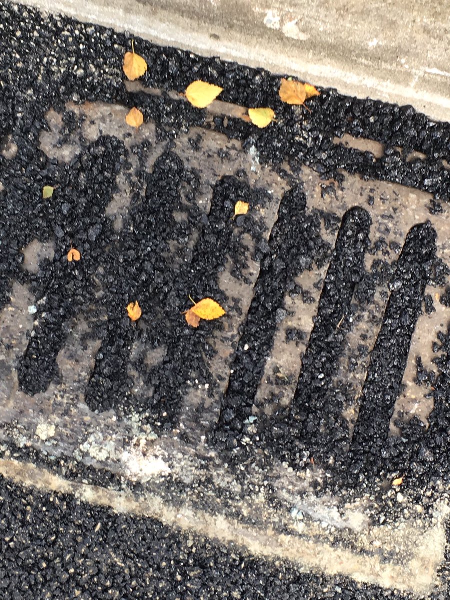 philbo25's tweet photo. @LeedsCC_Help thanks for resurfacing our road but blocking the drains, really? It rains a lot in Leeds. https://t.co/mZ7Y0MlYaS
