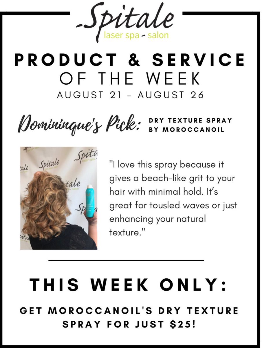 SpitaleSalon's tweet photo. Check out our product of the week!! https://t.co/pQTsYzIPgj