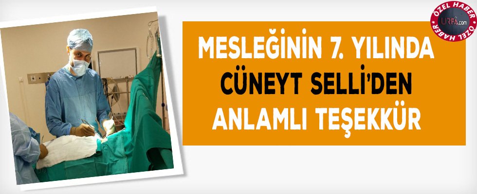 Mesleğinin 7. Yılında Cüneyt Selli'den Anlamlı Teşekkür

goo.gl/qWGCzK

<a href="/DrSelli/">Cüneyt Selli</a>