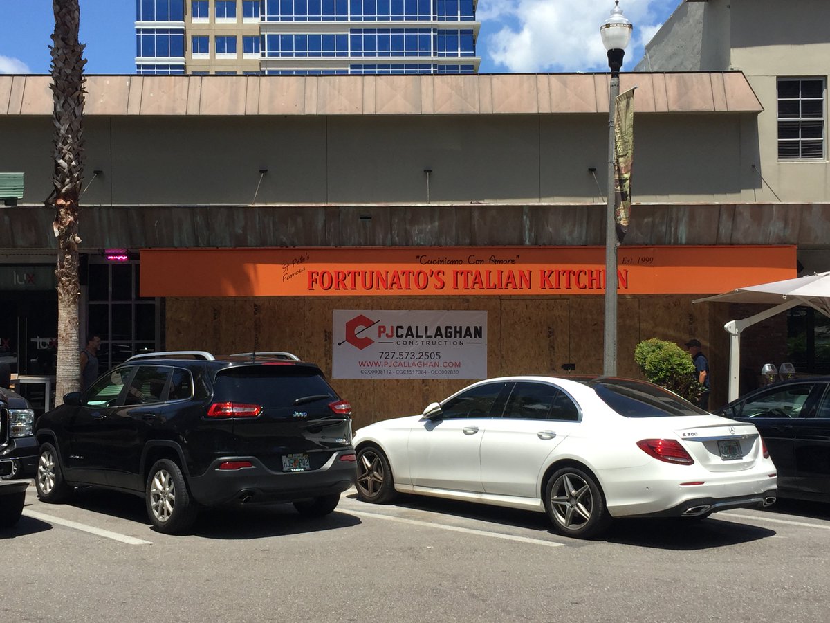 PJ_Callaghan_Co's tweet photo. #PJCallaghan #Construction is excited to be working in #downtown #stpetersburgfl with the owner of the old #fortunatos #GeneralContractor https://t.co/O7ngbUGwWK