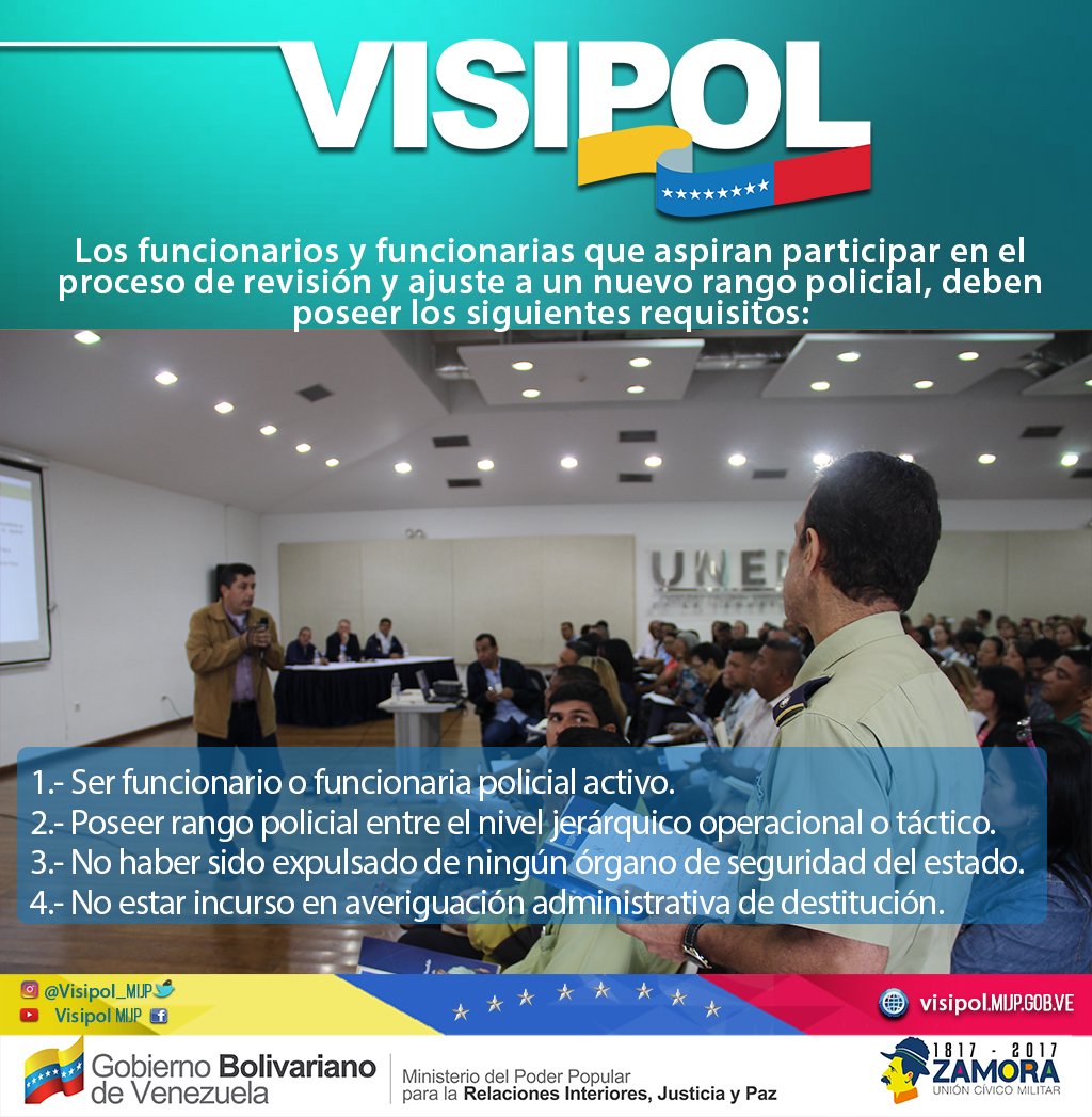 Proceso de revisión de los Procedimientos de Homologación, Reclasificación y Asignación de Rangos Policiales