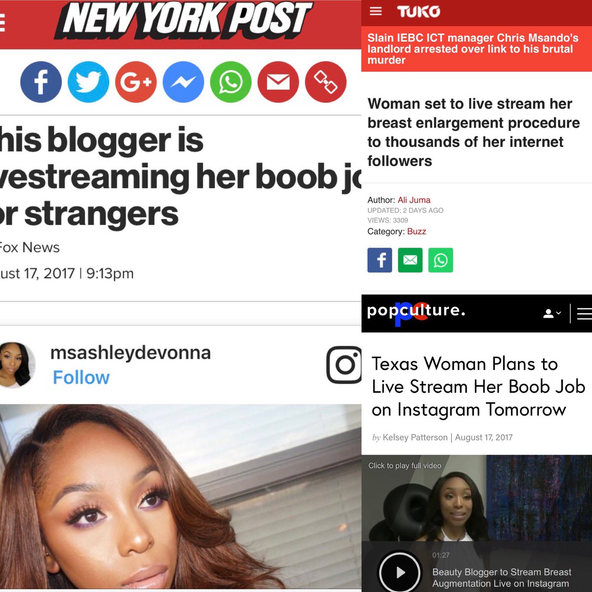 KhanPlasticSurg's tweet photo. Thank you media outlets for sharing our story. @MsAshleyDevonna and I enjoyed educating the public about #24hourrecovery #breastaugmentation https://t.co/iOarAWF8hy