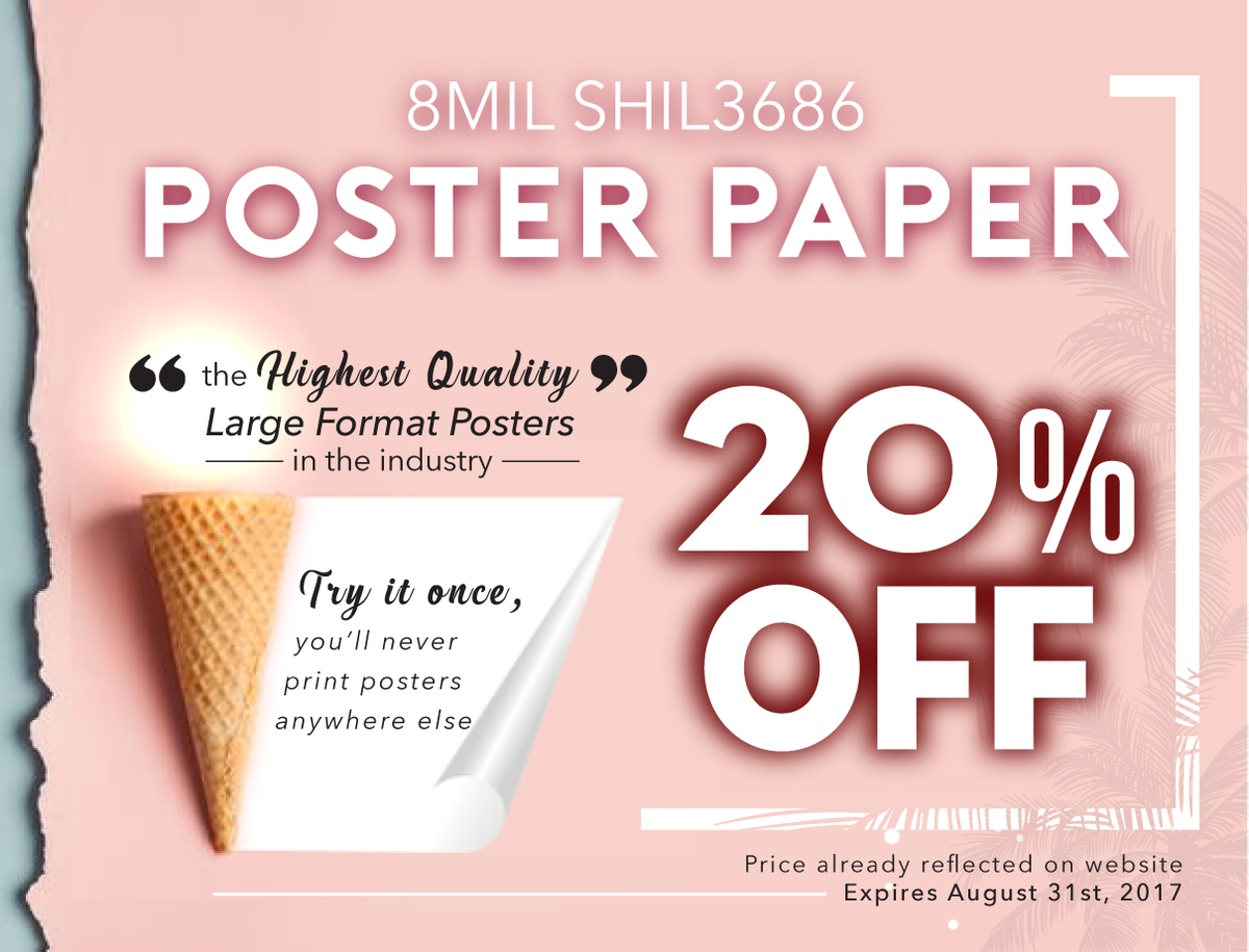 FlyDigitalPrint's tweet image. One more week left to save money on poster paper! 

Visit flydigitalprint.com to learn more.

#printing #posterpaper