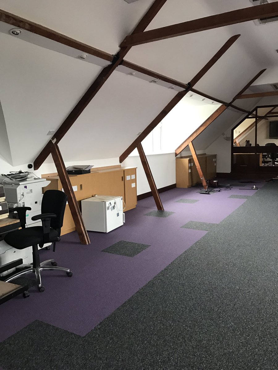 the_indigo_mill's tweet photo. @CarpetsJhs Triumph @Marlings_Ltd Burbury with @bostik Tackifier #lilac #officeinteriors #installation #design #flooring #girlboss #indigo https://t.co/N2Ihfc64Ab