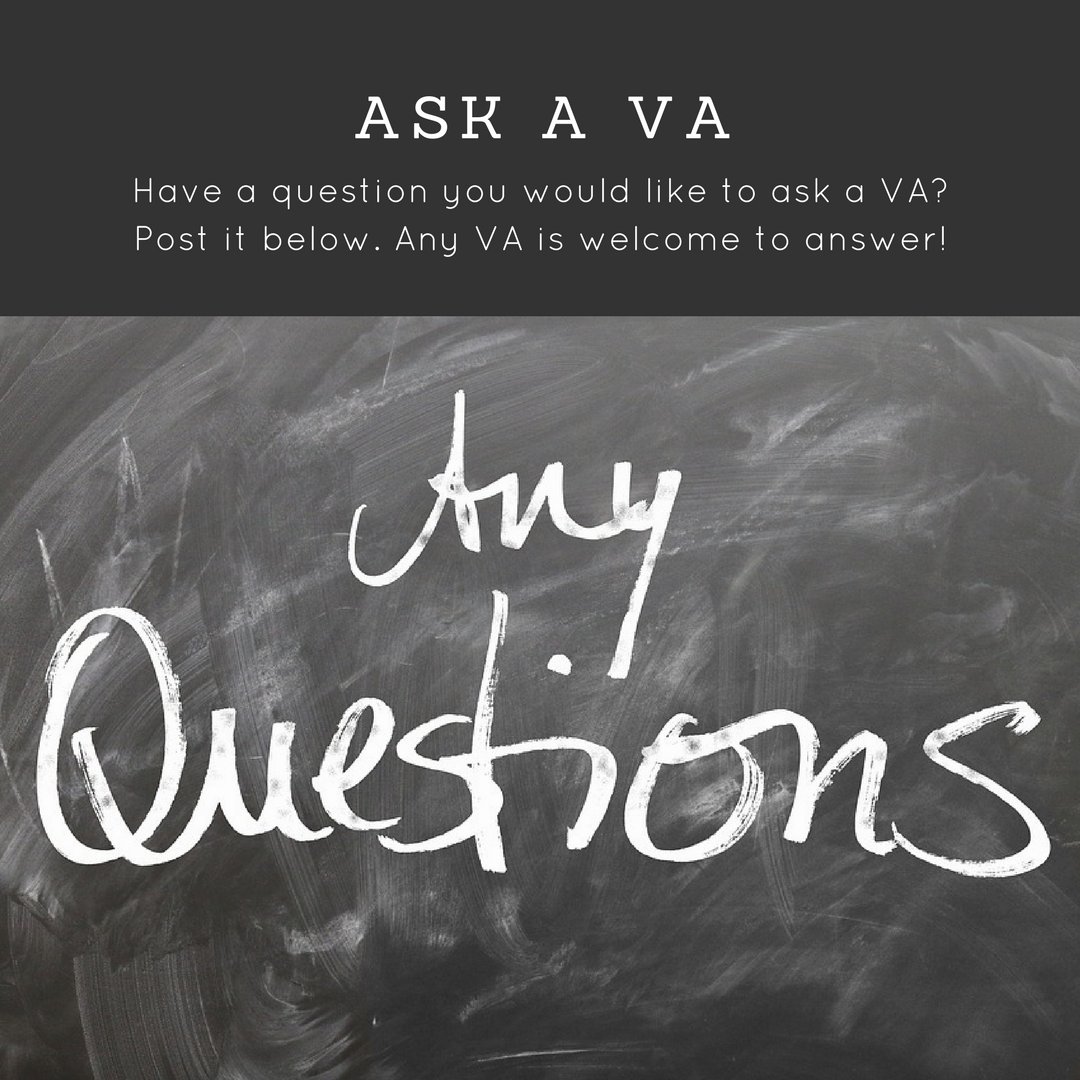 kopf_consulting's tweet photo. The post pretty much says it all! If you have a question, ask - any VA is welcome to answer. #qanda #askava #haveaquestion #smallbusiness https://t.co/TjSOsQfK8C