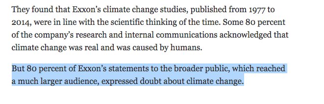 propublica's tweet photo. Harvard researchers have concluded that Exxon Mobil “misled the public” about climate change. For nearly 40 years. https://t.co/CQxTB30qMs https://t.co/hEch8YtJqI