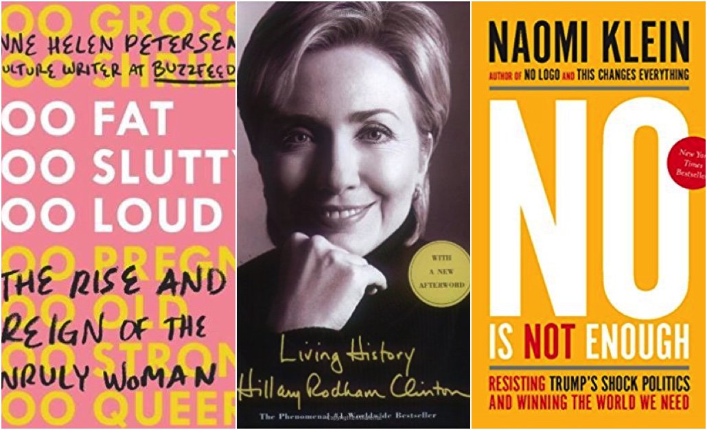 Books about feminism, politics, and surviving the Trump administration to read while you wait for HRC's new book: bit.ly/2wxTYzx