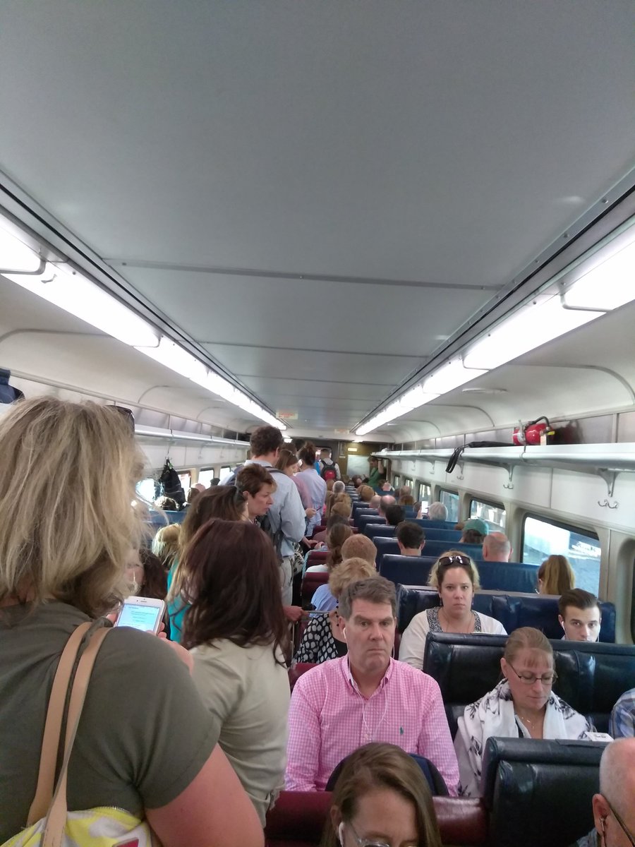 dadiva18's tweet photo. People. 
The aisle is not SRO. 
MOVE THE FUCKING LINE AND GET A DAMN SEAT. 😣 #MBTA #CommuterProblems #MBTAProbs #MassholeProblems @MBTA_CR https://t.co/2tM3QhlvEe