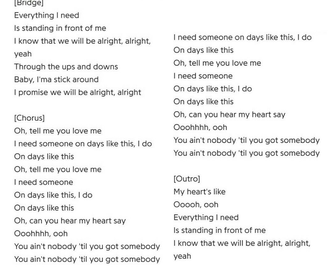Tell me you love me lyrics. 