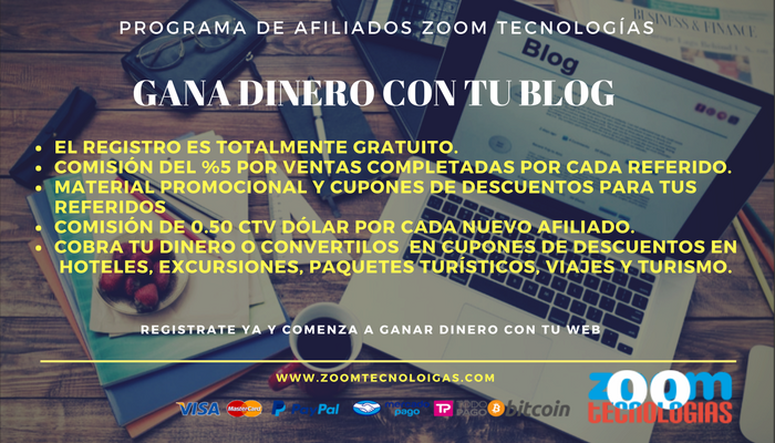 zoomtecnologias's tweet photo. Gana #DINERO con tu #BLOG #ProgramaDeAfiliados registrate #gratis https://t.co/4VJQ1ukgeg #bloggers #affiliates, #paypal, #bitcoins https://t.co/2g1VYozDBQ