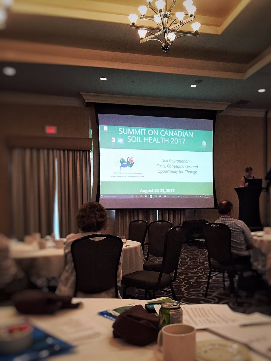 JaninaH2O's tweet photo. Informative presentations by researchers and producers today at #SoilSummit17. The value of soil #SoilHealth https://t.co/DACGvD85rU