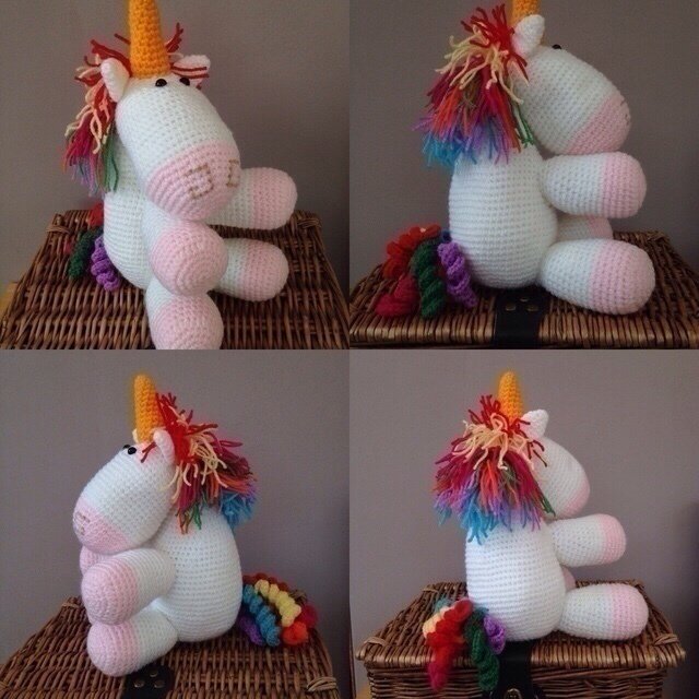 Tanyawarren's tweet photo. Colourful #handmade #unicorn #toy https://t.co/krpNdZ4VcI #FlockBN #kprs #eshopsuk #UKSOPRO #TWDA https://t.co/RievsMTxaj