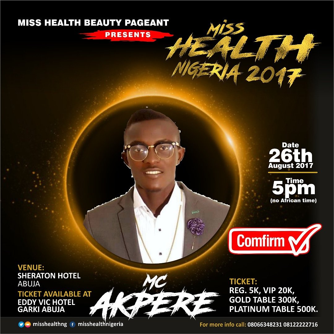 Mc_Akpere's tweet photo. This weekend ABUJA will bask in this euphoria #misshealth ... #LightUpYourDream #TecnoSparkParty https://t.co/4JGwTgio1M