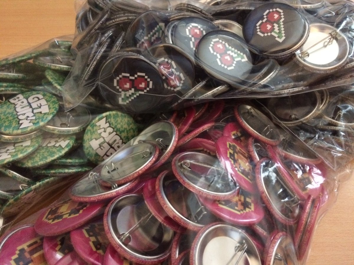 NeonDeityGames's tweet image. Did we mention we have a brand new set of buttons for this weekend at @TheBitBazaar ? Come down &amp;amp; snag one while they last!