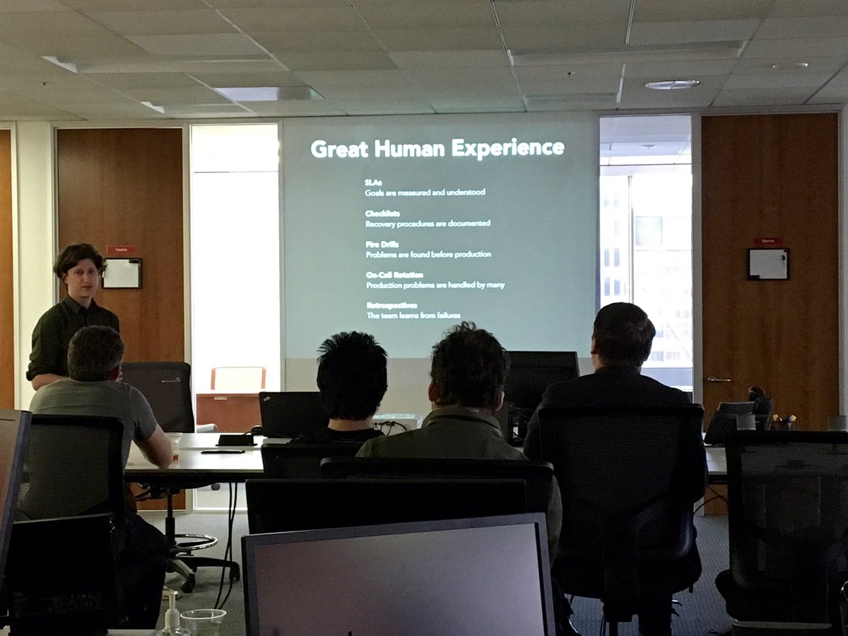 tiffroes's tweet photo. "We got there by setting up human processes" #artofdevops #talenermvmt @nzoschke https://t.co/J7sNFY3OdH