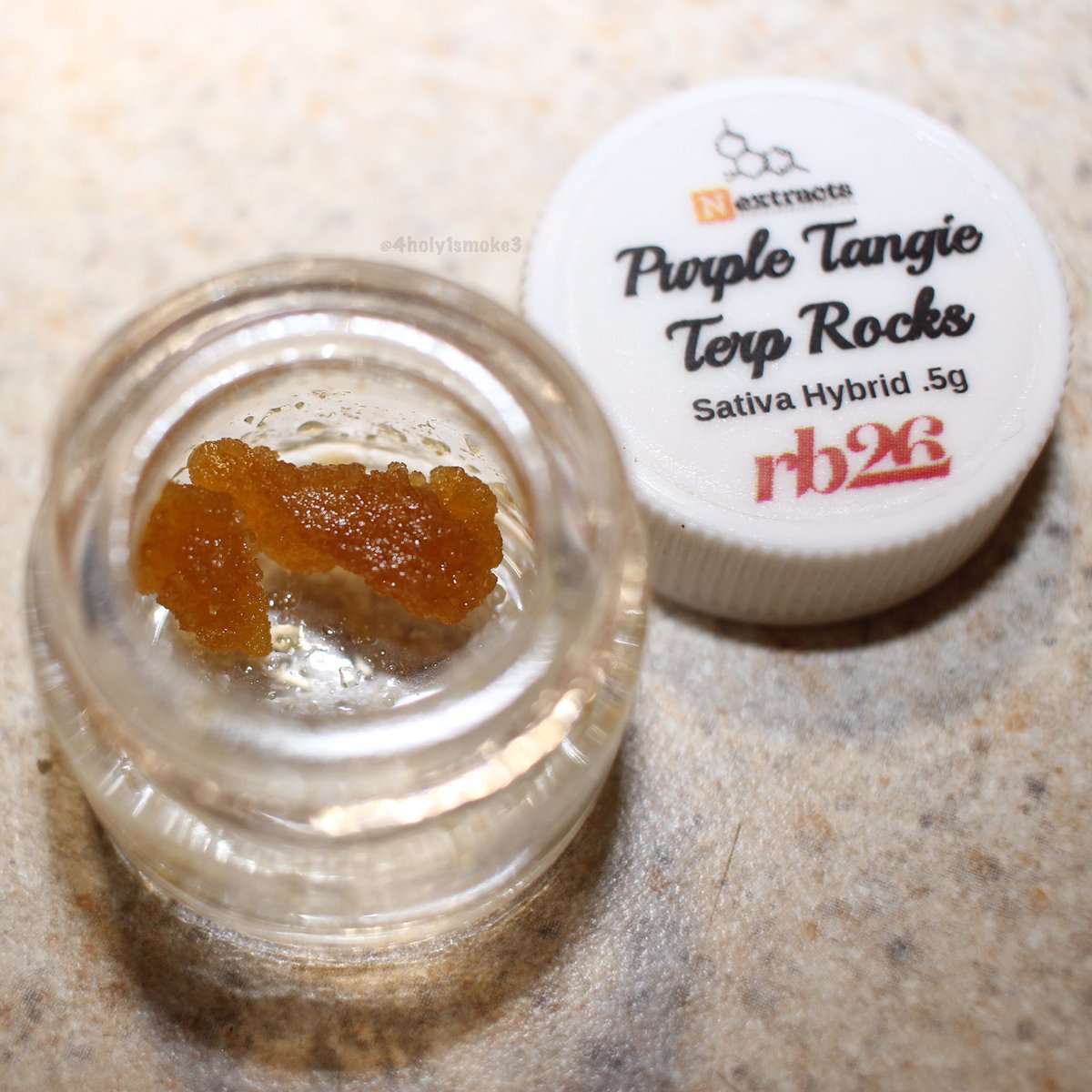 holysmoke413's tweet photo. Purple Tangie Terp Rocks Live Resin Nugrun by #Nextracts #rb26 #HolySmoke https://t.co/XoDStxXmrw