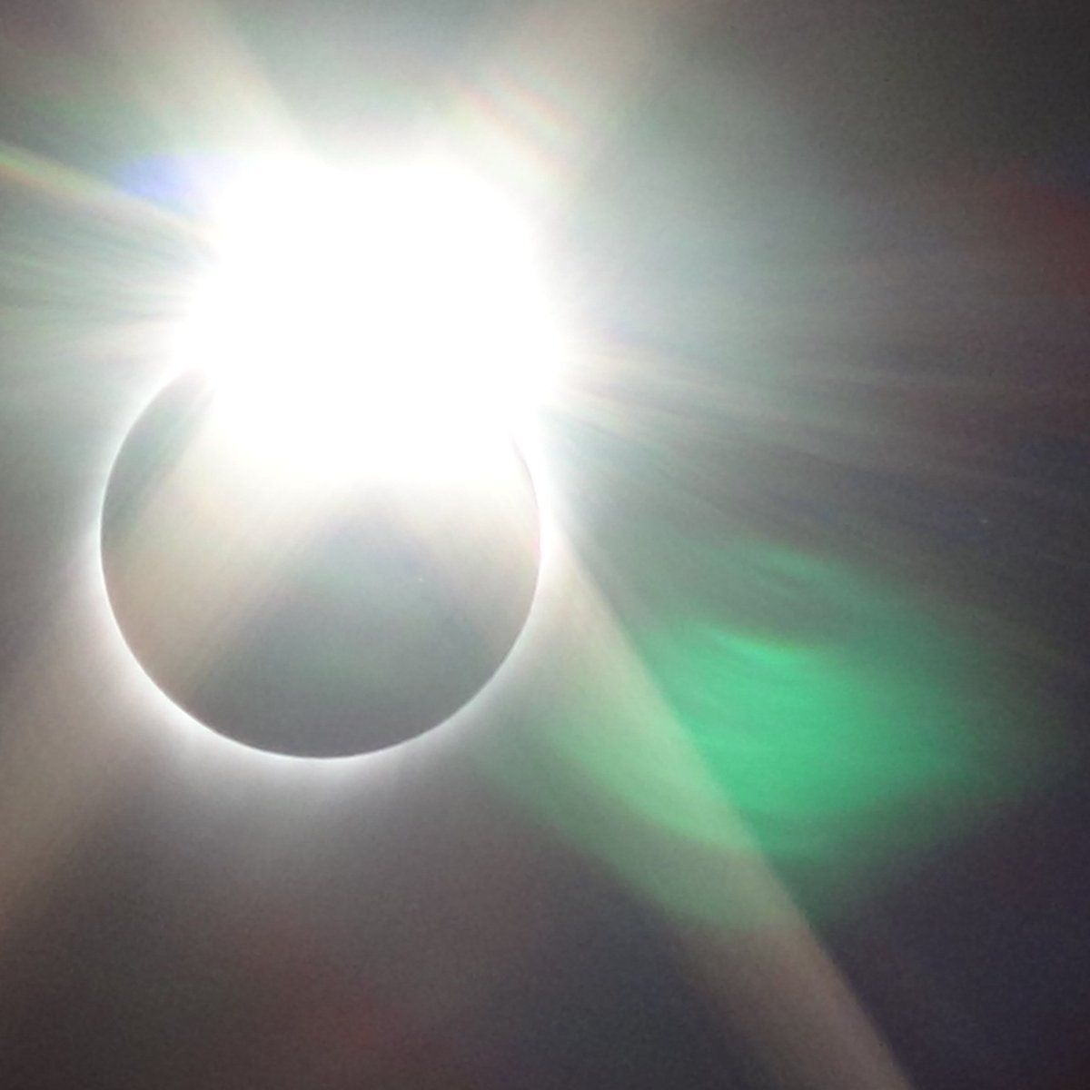 Backpackertrail's tweet image. Pictures of the total eclipse taken from the Falls campground in Shoshone NF in Wyoming 8-21-2017