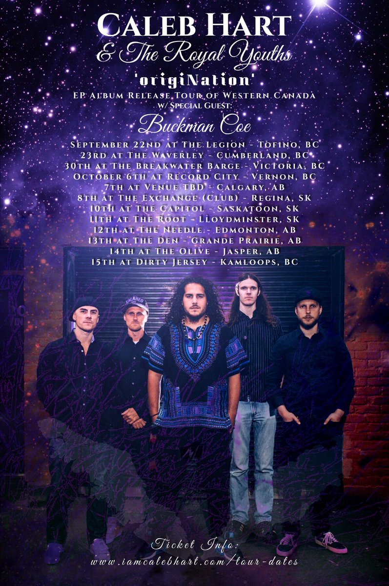 .<a href="/IAmCalebHart/">Caleb Hart</a> The Royal Youths <a href="/KhaledRahime/">Khaled Rahime</a> <a href="/buckmancoe/">Buckman Coe</a> Oct 12 @theneedleyeg <a href="/yeglive/">YEG Live</a> <a href="/myoozik/">Blackbyrd Myoozik</a> <a href="/ckuaradio/">CKUA Radio</a> <a href="/cjsr/">CJSR 88.5 FM</a> <a href="/TasmanJude/">Tasman Jude</a> <a href="/GigcityYEG/">Gigcity Staff</a>