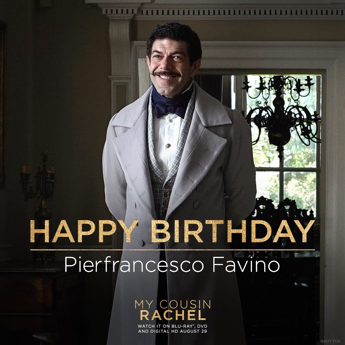 Warm birthday wishes to @pfavino! 🕯 #MyCousinRachel
