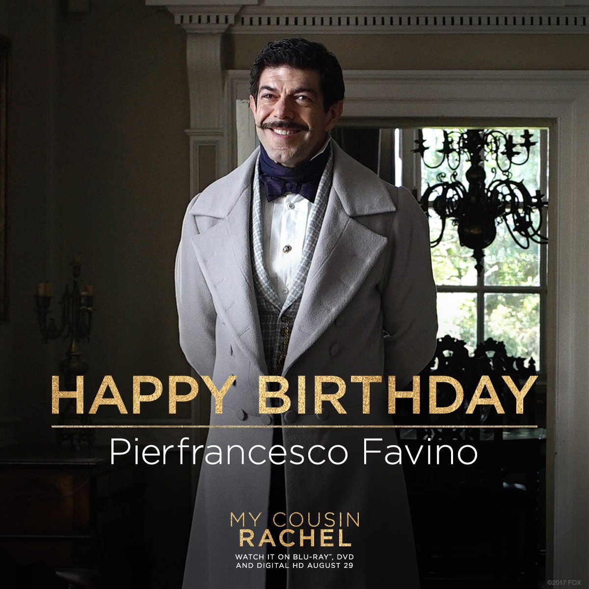 Warm birthday wishes to <a href="/pfavino/">Pierfrancesco Favino</a>!    🕯 #MyCousinRachel