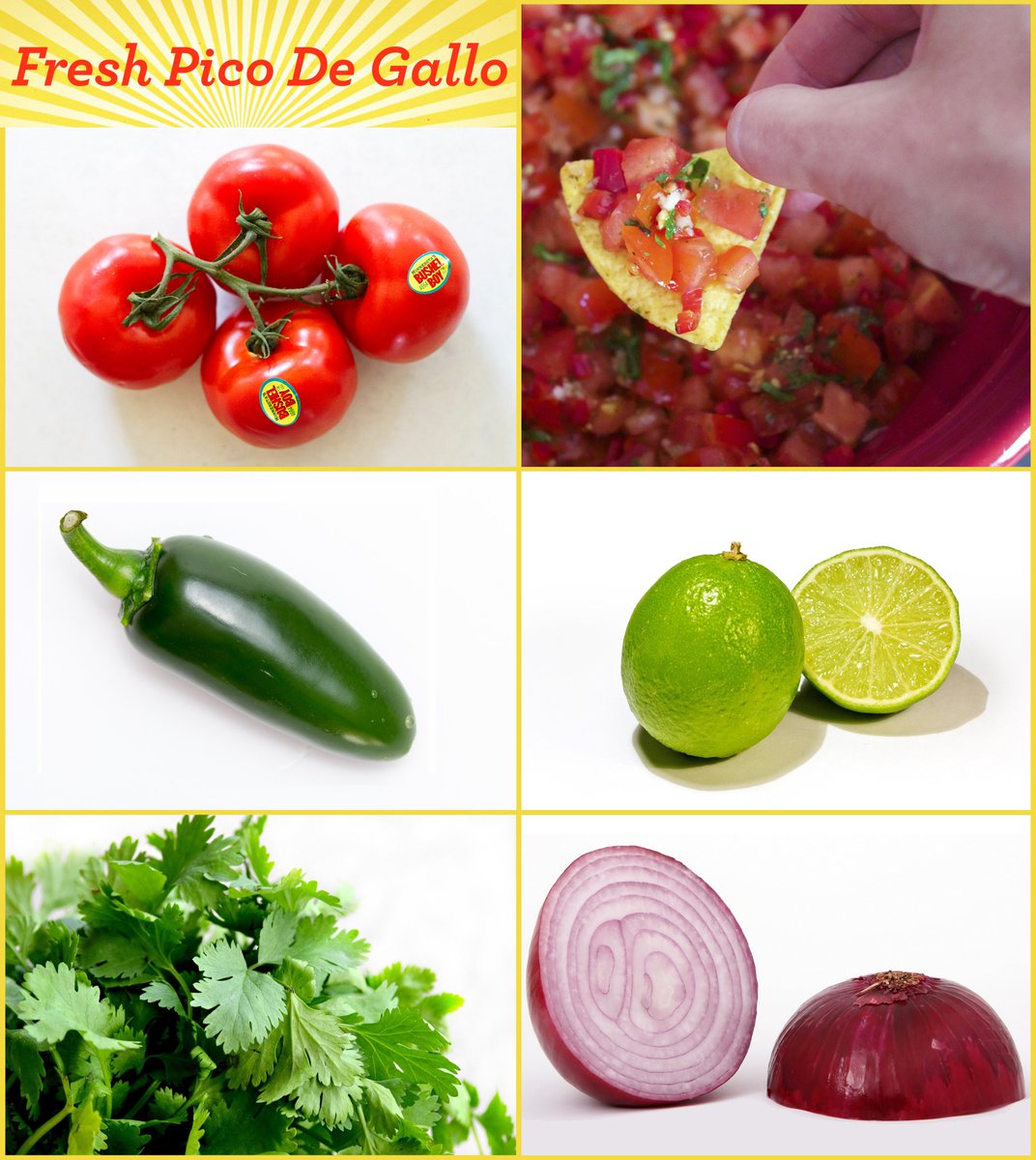 Want to make something fresh tonight? Try this recipe for Pico De Gallo featuring our Vine-on tomatoes! Get it here: bit.ly/2g6cMyC