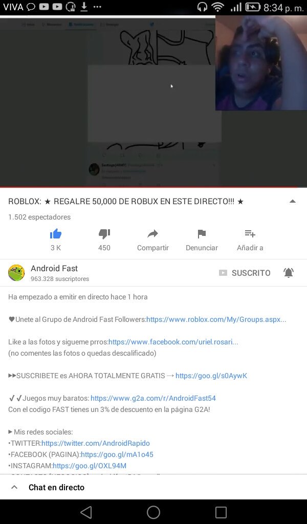 AugustoChav's tweet photo. @AndroidRapido @YouTube Pro crá sos el mejor mi usuario es loquendero2014 https://t.co/Il9ZOqF5SM