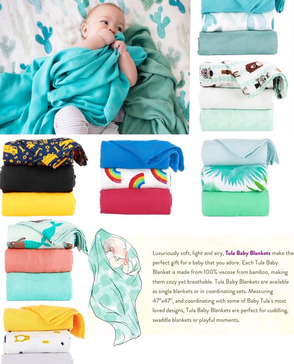 olybowandarrow's tweet photo. Tula Baby Blankets have arrived! Seven coordinating sets available. #Tula #Tulablankets #babyblankets #babyblanket #swaddleblanket https://t.co/lOJUUQz7Nv