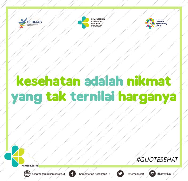 KemenkesRI's tweet photo. Tetap jaga kesehatan ya #Healthies 😊
Jangan lupa #GERMAS

#dukungGERMAS https://t.co/41jjqvgcDX