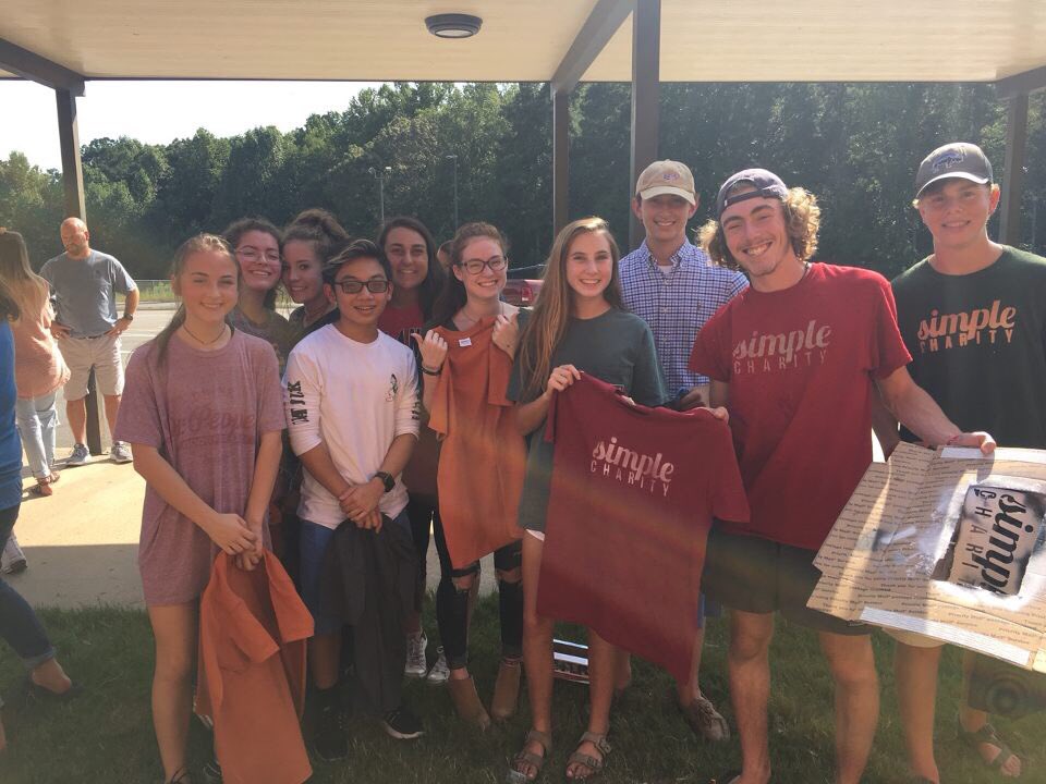 nfsimplecharity's tweet photo. Some pictures from t-shirt making today! If you are interested in a shirt &amp; couldn't make the meeting, we will be selling them year round! https://t.co/TSs2a5dXwS