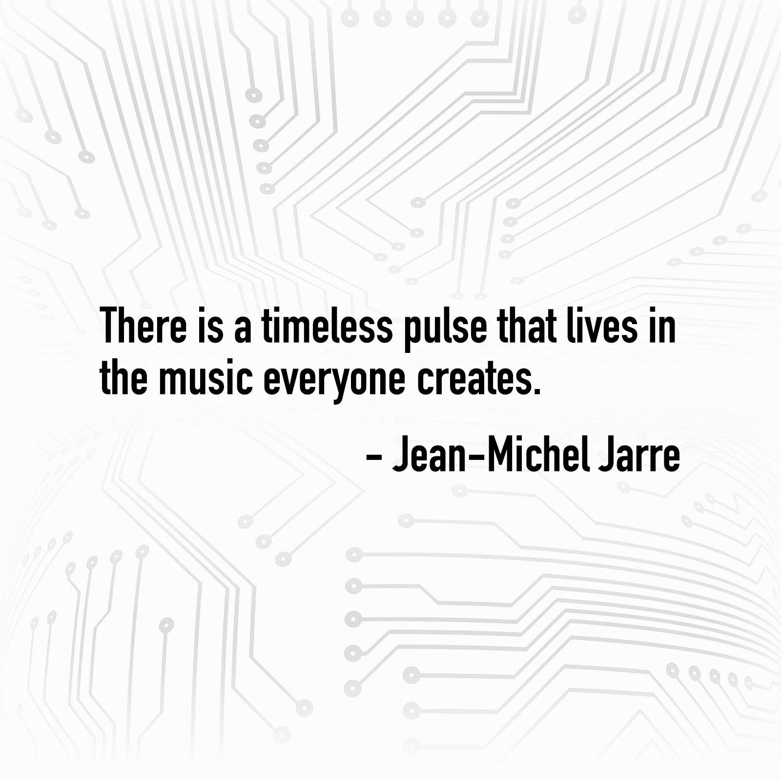 Jean-Michel Jarre was always one of my biggest inspiration. He has the biggest fan in me :) 
Happy Birthday to You! 
