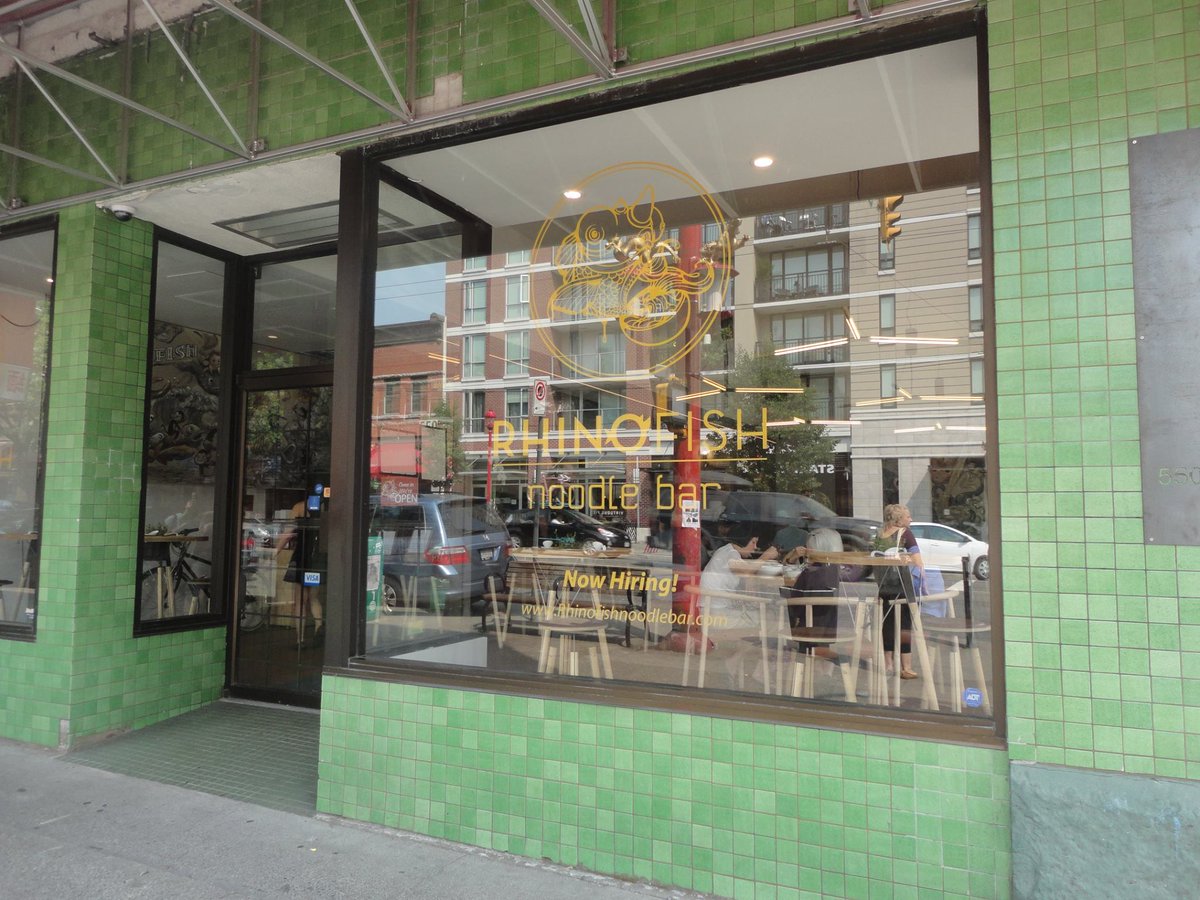 Rhinofish Noodle Bar (550 Main St) specializes in Taiwanese beef noodle dishes using local fresh ingredients!  #MyChinatown604 #ChinatownYVR