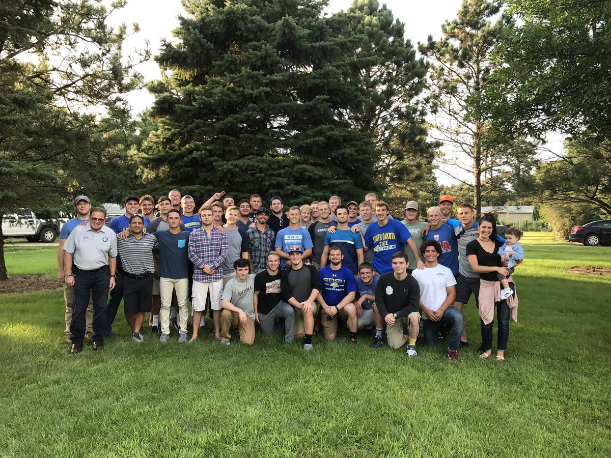ChrisBono's tweet photo. We have some very special people here at SDSU!  Team meal/bonding to kick off the year! #getjacked https://t.co/UDoqUYKDMj
